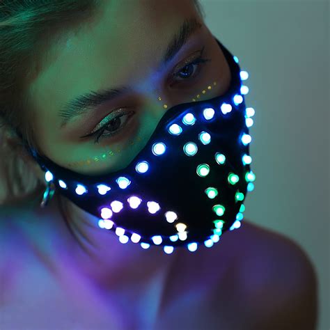 Led Face Mask Fetish Style For Shows And Events By Etereshop