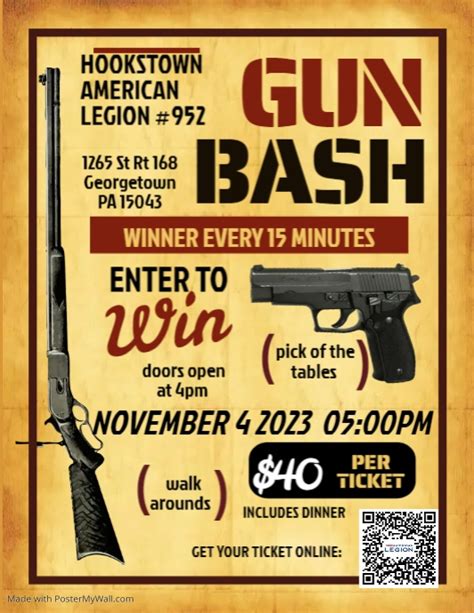 Copy Of Gun Raffle Flyer Postermywall
