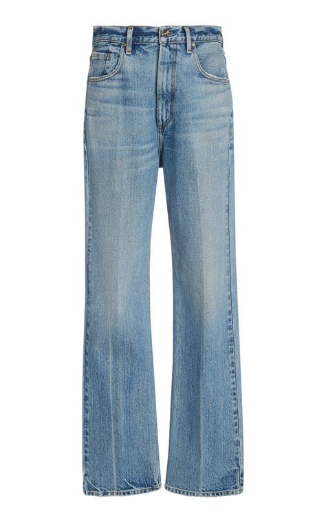 The Martin Rigid High Rise Straight Leg Jeans By Goldsign Moda