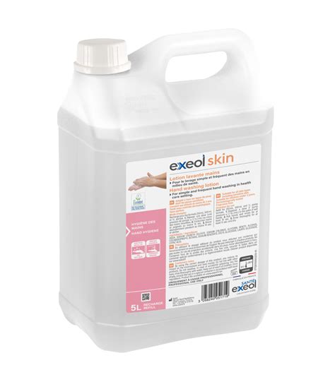 Savon doux EXEOL SKIN de 500mL à 5L Hygiène des Mains sensibles