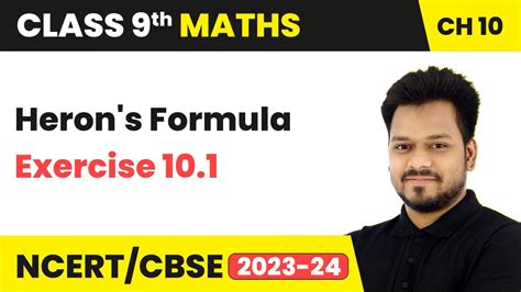 Heron S Formula Exercise 10 1 Class 9 Maths Chapter 10 YouTube