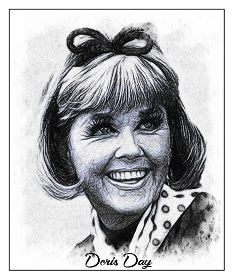 Doris Day Celebrities Female Hollywood Actresses Drawings