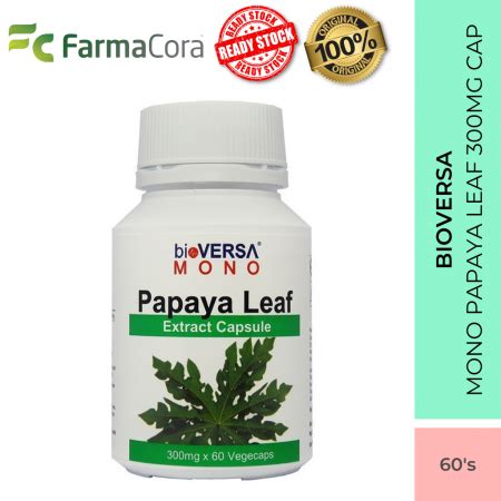 BIOVERSA Mono Papaya Leaf 300mg Farmacora