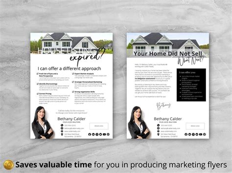 Real Estate Flyer Template Bundle Expired Listing Flyer Fsbo Flyer