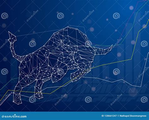 Bullish Symbols On Stock Market Vector Illustration Vector Fore