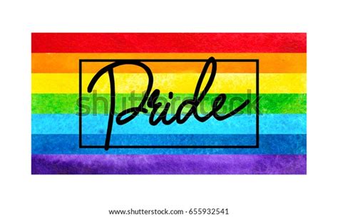 Gay Pride Slogan Hand Written Lettering Stock Illustration 655932541 Shutterstock