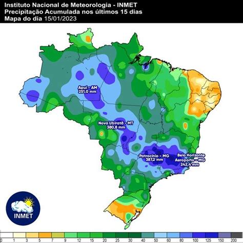 Minas Gerais começa a semana calor e termina muita chuva