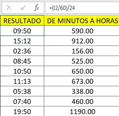 Convertir Horas A Minutos En Excel