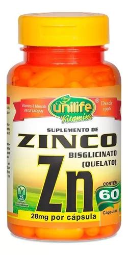 Zinco Bisglicinato C Psulas Unilife Parcelamento Sem Juros