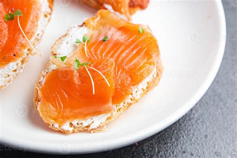 sandwich salmon fish smorrebrod open sandwich seafood fresh meal ...