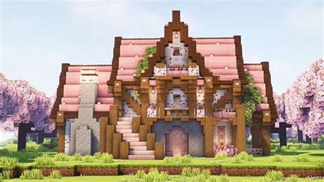 Cute Cottage Core Minecraft House Minecraft Houses Minecraft