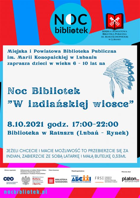 Noc Bibliotek Tu Tu Miejska I Powiatowa Biblioteka Publiczna Im