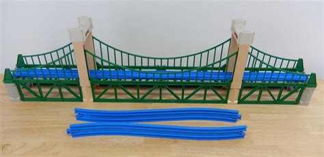 Tomy Plarail * Green Suspension Bridge 21 Piece * Trackmaster Thomas ...