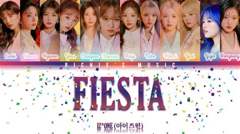 Iz One Fiesta Color Coded Lyrics Han Rom Eng Youtube