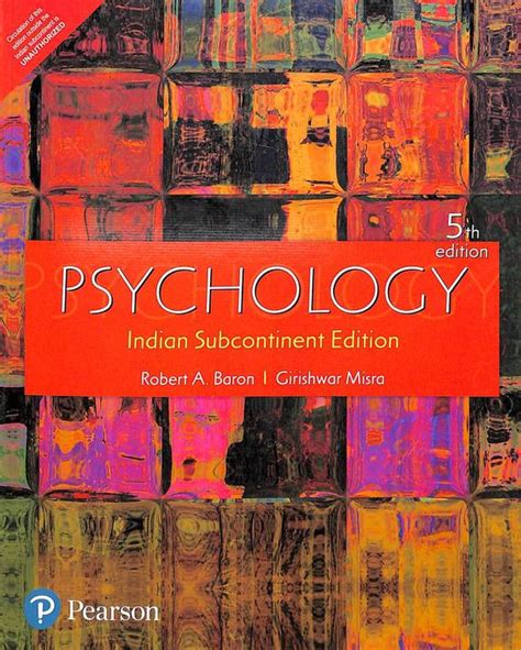 Buy Psychology Book Robert A Baron Girishwar Misra 933255854X