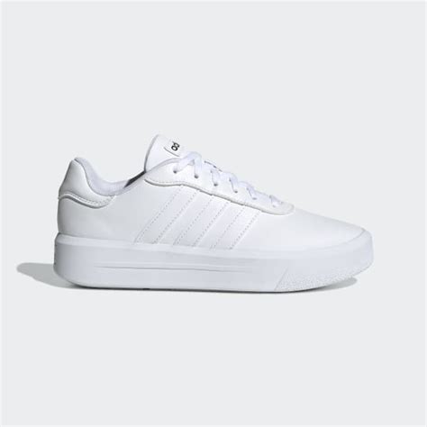 Adidas Court Platform Shoes White Adidas UK