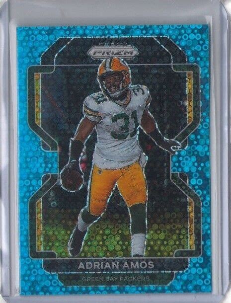 Adrian Amos Panini Prizm No Huddle Blue Disco Packers