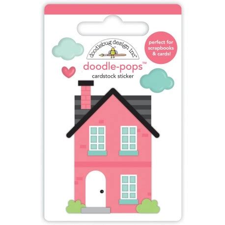 Doodlebug Design Our House Doodle Pops 3D Stickers