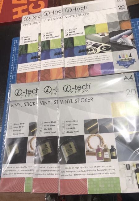 Itech Vinyl Stickers A Size Hobbies Toys Stationary Craft