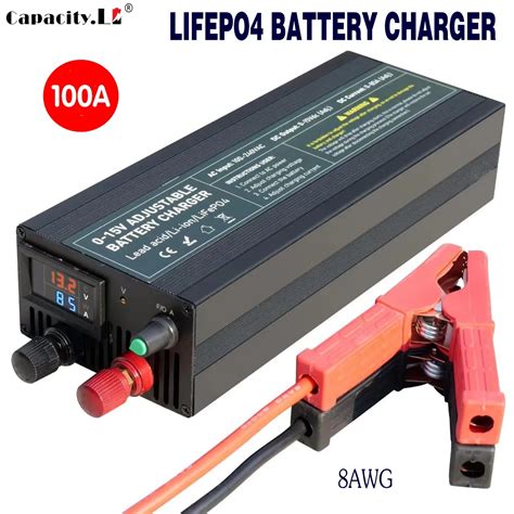 12v Lifepo4 Charger 100a126v146v Lithium Battery Charger Aluminum