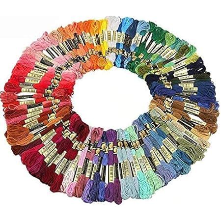 Romon 50 Couleurs Fils à broder Fil pour Bracelet Brésilien avec