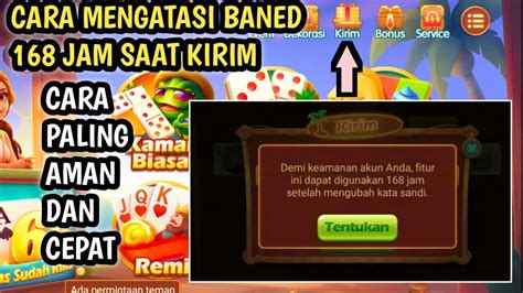 Cara Mengatasi Baned 168 Jam Saat Kirim Higgs Domino YouTube