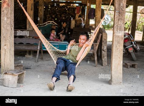 Hill Tribe Akha People Laos Asia Stock Photo Alamy