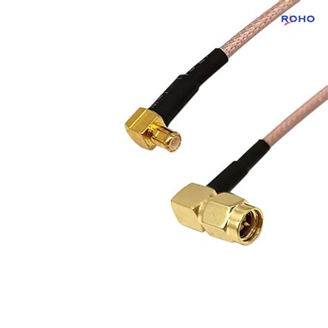 MCX Male Plug Right Angle To SMA Male Right Angle Connector Cable