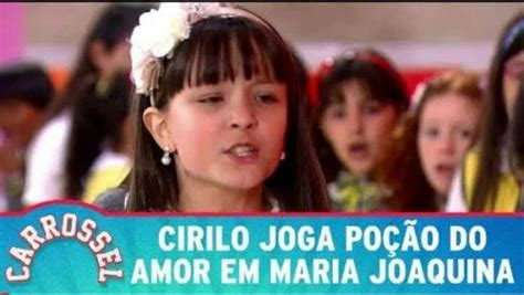 Cirilo joga poção do amor em Maria Joaquina Amor Memes Carrossel