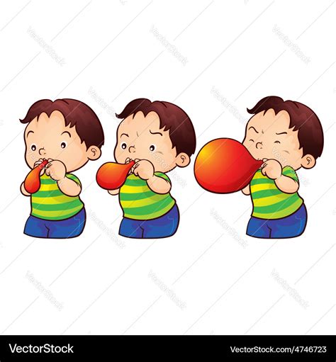 Blow up balloon Royalty Free Vector Image - VectorStock