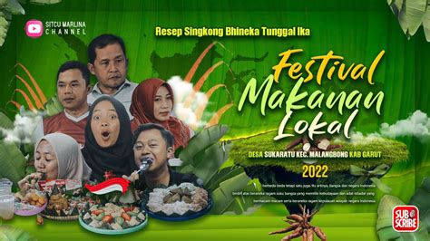 Festival Makanan Lokal Di Desa Sukaratu Malangbong Garut Bahan