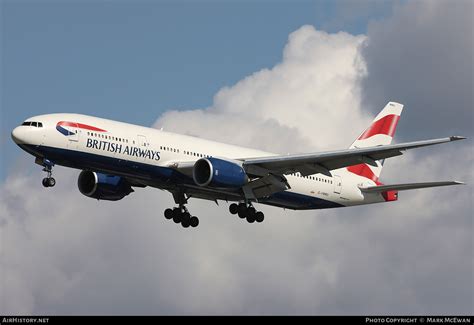 Aircraft Photo Of G YMMU Boeing 777 236 ER British Airways