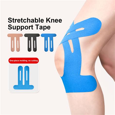 10 Pcs Knee Kinesiology Tape Pre Cut Knee Tape Breathable Adhesive