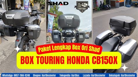 Box Motor Honda Cb150x Box Touring Shad Sh44 And Sidebox Shad Sh23 Youtube