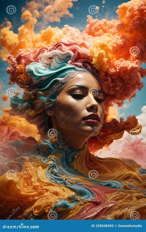 Swirling Liquid Colors Powerful Triple Exposure Photography Beautiful