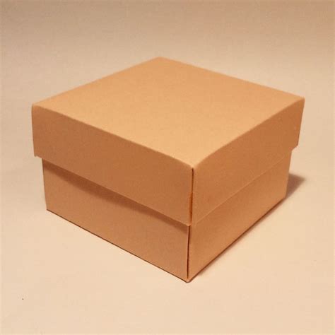 Square Box With Lid Template T Box With Lid Storage Box Etsy