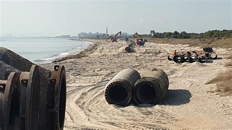 Costas Inicia Los Trabajos De Draga Para Trasvasar Arena A Las Playas