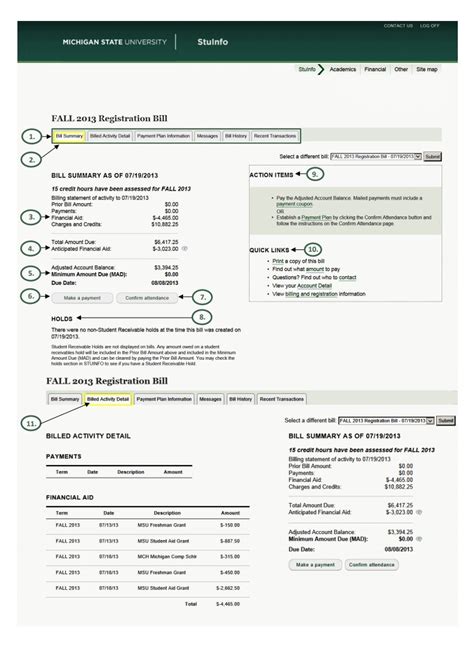 billing statement templates   printable word excel