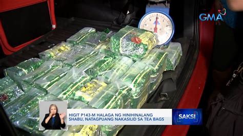 Higit P143 M Halaga Ng Hinihinalang Shabu Natagpuang Nakasilid Sa Tea