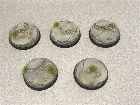 Scenic Resin Bases Urban Rubble 40mm Shadows Edge Miniatures