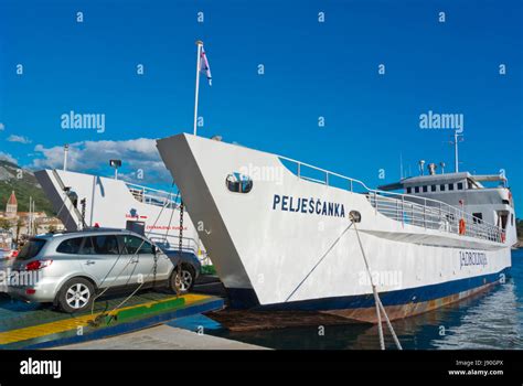 Jadrolinija Ferry Makarska Town Croatia Hi Res Stock Photography And