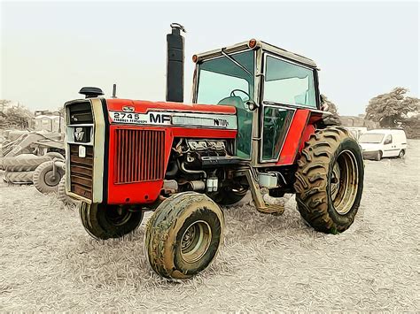 Massey Ferguson Classic Tractor Ready To Work Painting By Elaine Plesser Pixels