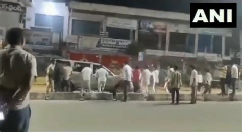 Brs Mla Hurt As Congress Brs Workers Clash In Poll Bound Telangana