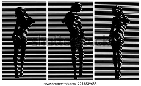 Stylized Vector Illustrations Sexy Naked Lady