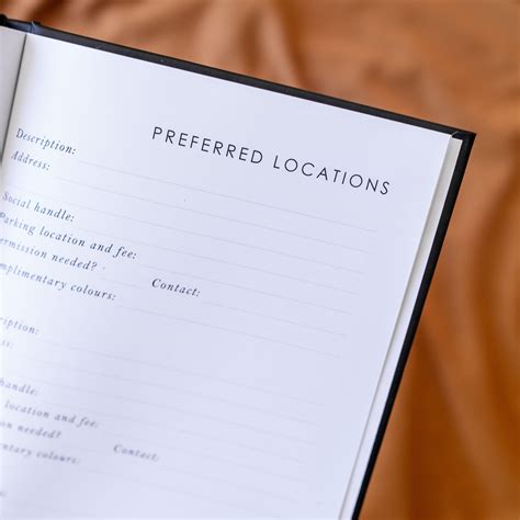 shoot book photographers planner tog loot