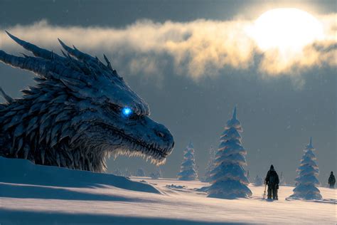 Snow dragon by hxdxis on DeviantArt