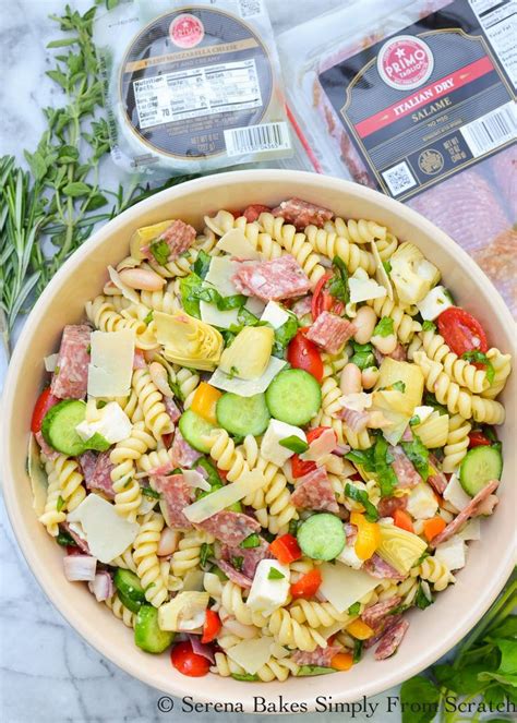 Delicious White Bean Salami Pasta Salad