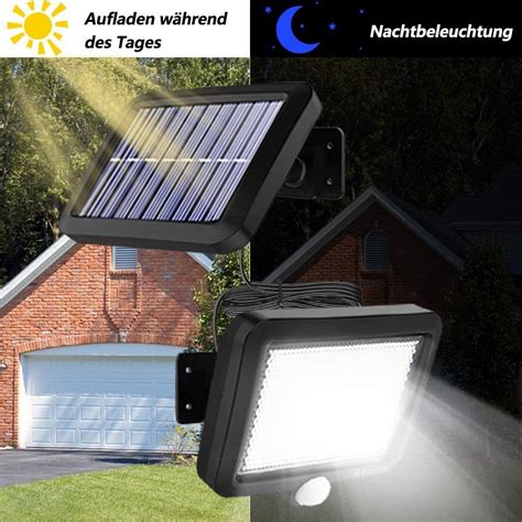 Faro Energia Solare Led Con Pannello Faretto Sensore Di Movimento W