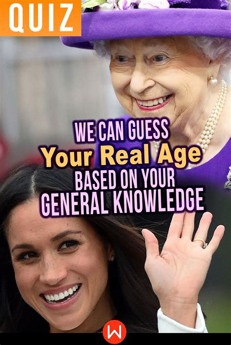 Quiz We Can Guess Your Real Age Based On Your General Knowledge Artofit