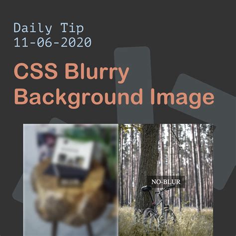 Blur Background Image Pure Css Tutorial